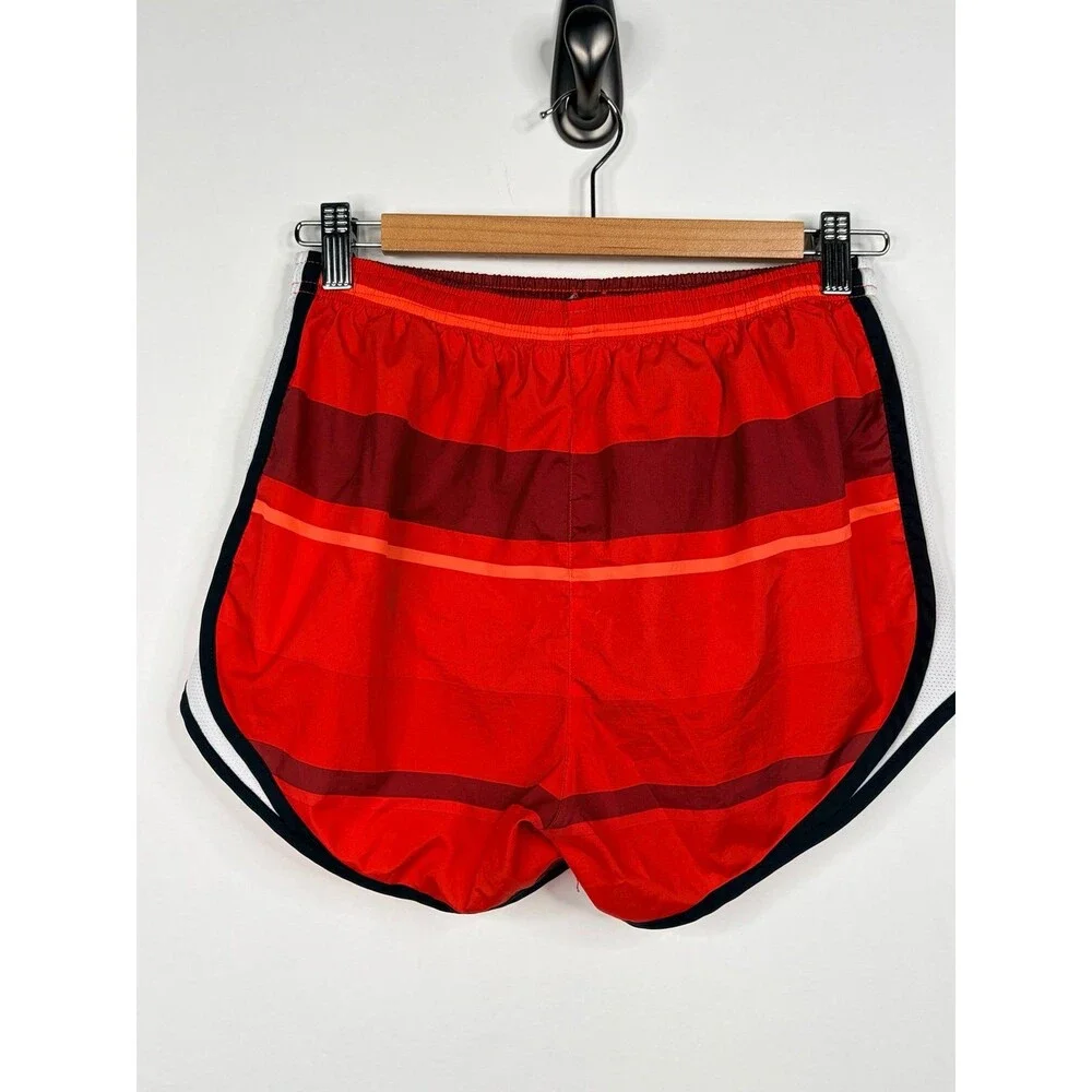 Nike Women's Red Colorblock Running Shorts Mesh Athletic Workout